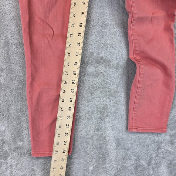 Lucky Brand High Rise Bridgette Crop Skinny Jeans Womens 00 24 Pink Button Fly - Picture 4 of 14
